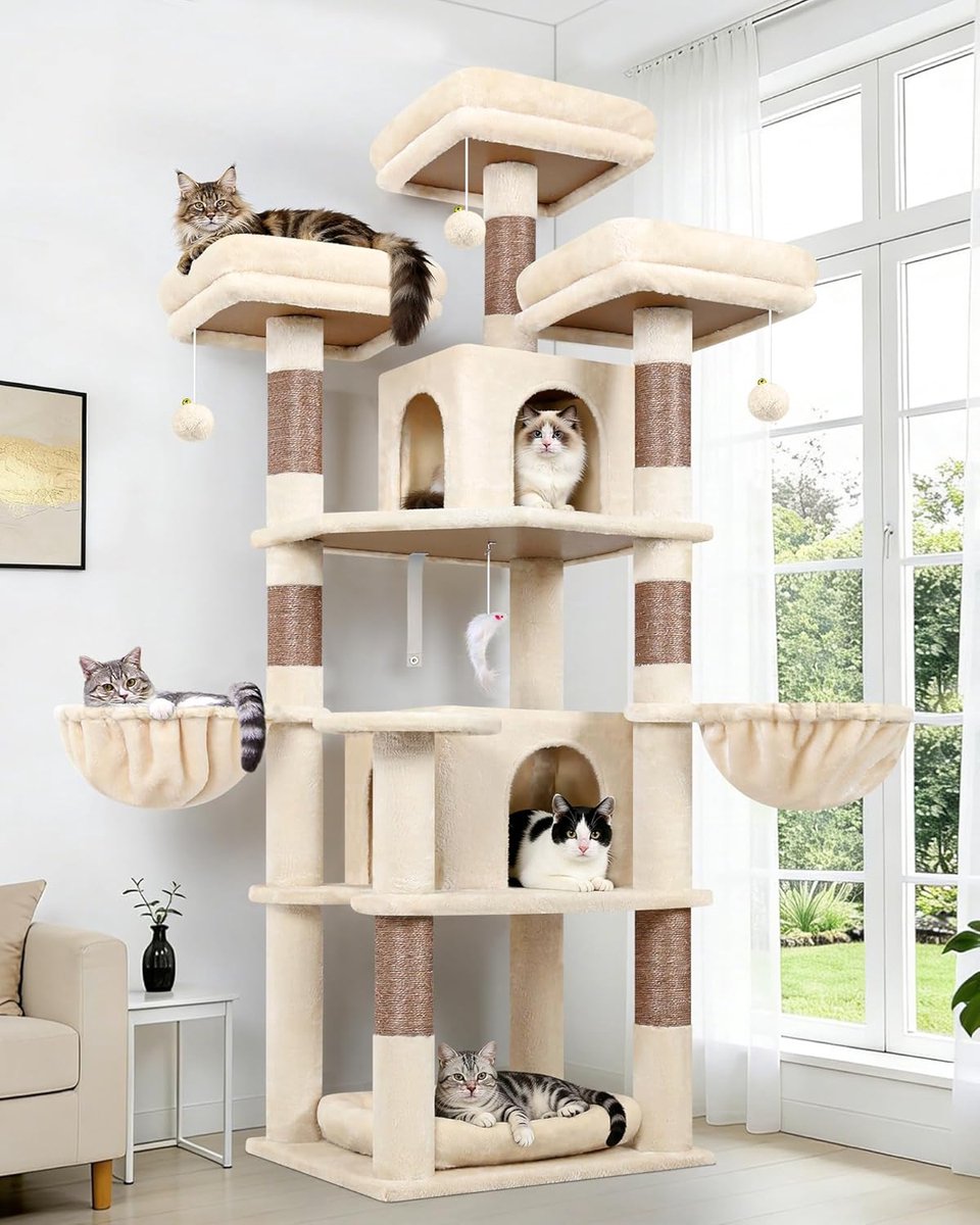 Krabpaal voor Grote Katten - Krabton - Kattenhuis - Klimmen