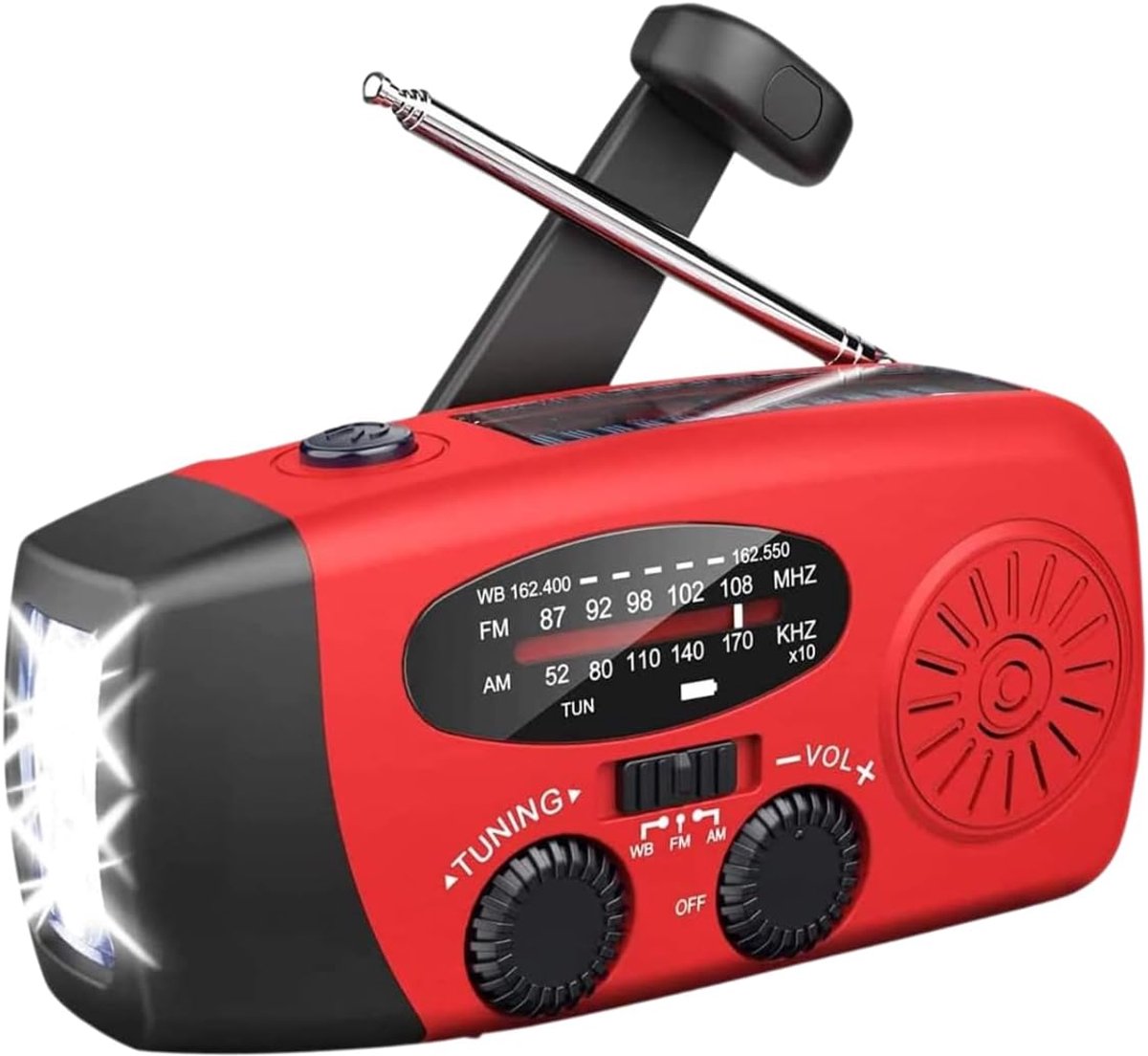 Noodradio - Noodpakket Oorlog - Draagbare Radio - Powerbank Zonneenergie - Transistor Radio - zonne energie