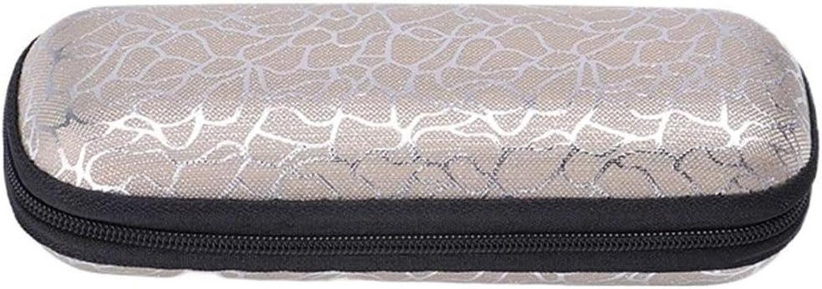 Brillen Koker - Zonnebril Tas - Veilige Opslag - Harde Bescherming - 158mm Lengte - Goud
