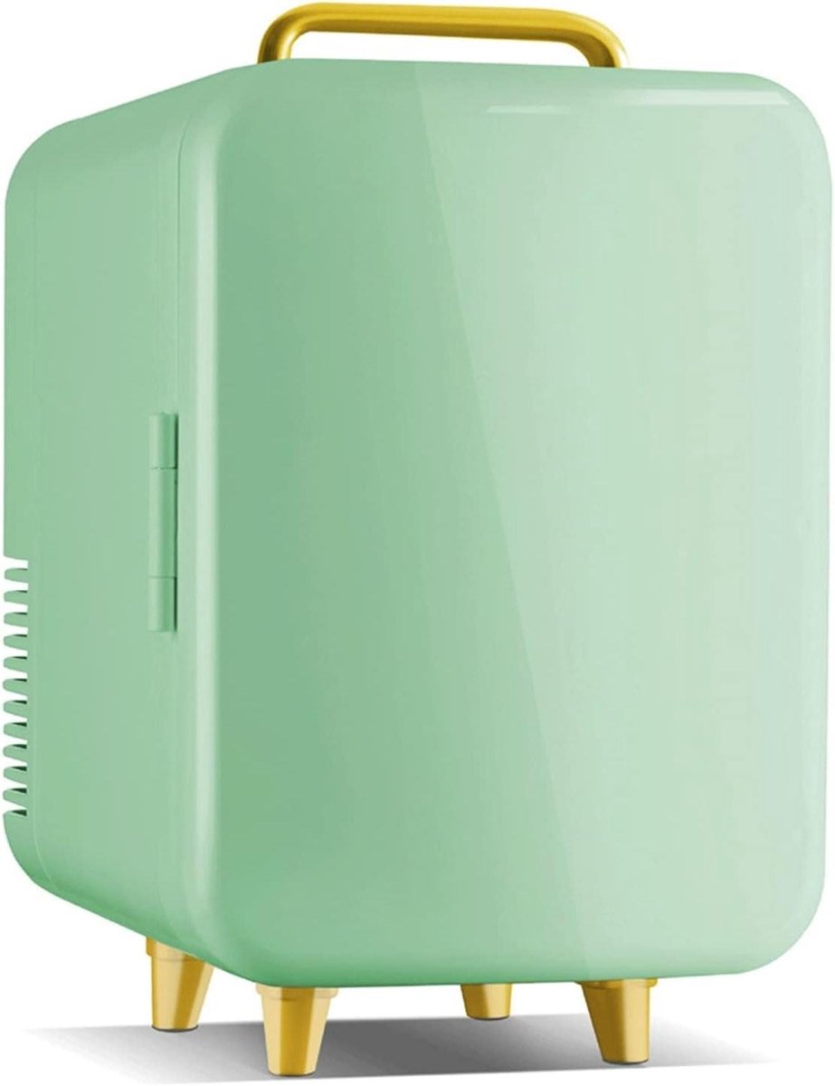 Mini Koelkast - Compact Koelen - Drankjes Koel Houden - Thermostatische Controle - 6-10 Liter - Groen