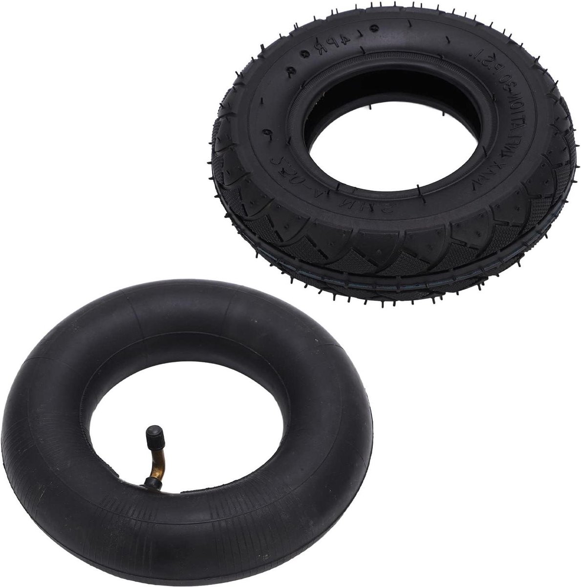 Banden en Binnenband Set - Buitenbanden Vervanging - Voertuigen Repareren - Explosieveilige Rubber - 2.50-4 - Zwart