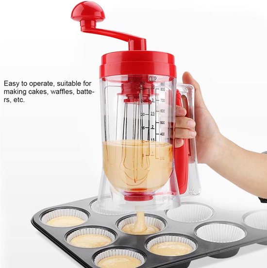 Beslag Dispenser - Mixer Blender - Bakken Maken - Handbediend Gemak - 215 cm - Transparant — afbeelding 3