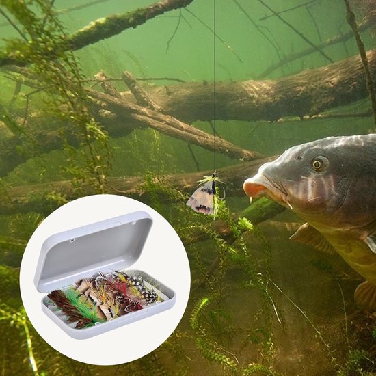 Vliegen Aas Set - Kunstaas Vissen - Forel Vangen - Natuurlijke Simulatie - 100 Stuks - Multicolor — afbeelding 2