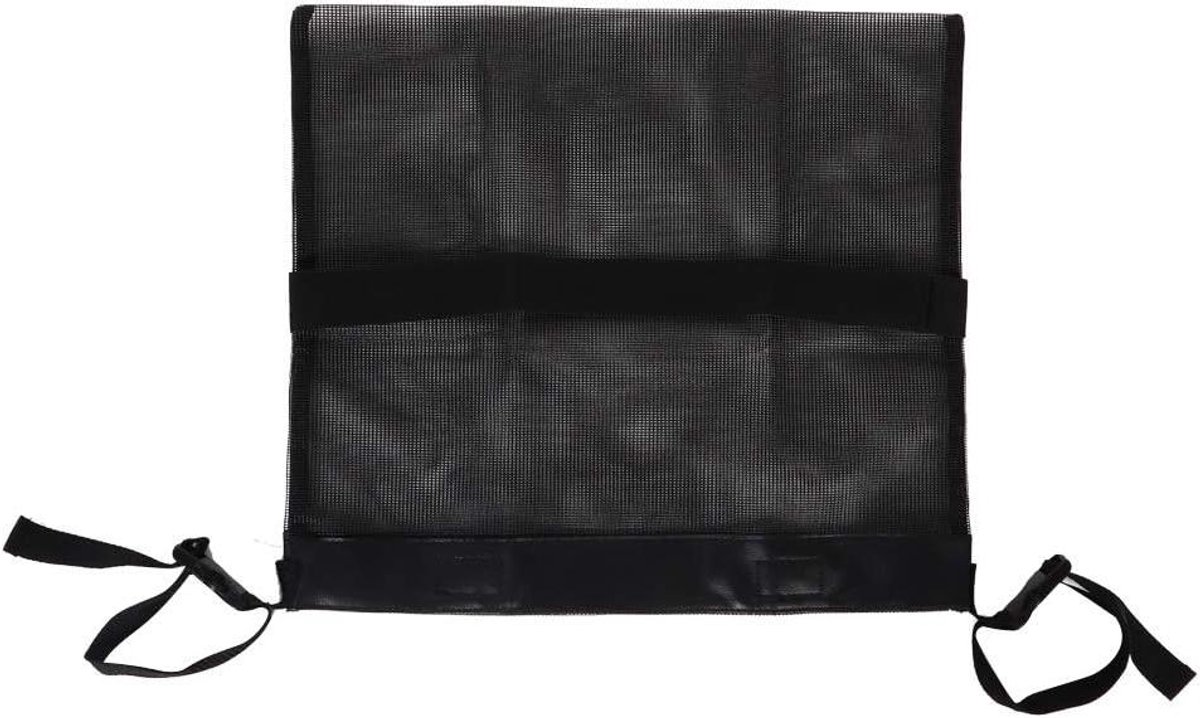 Kinderwagen Organizer - Boodschappennet Tas - Babyartikelen Opslag - Hoogwaardig Gaasdoek - 45.5 x 40 cm - Zwart