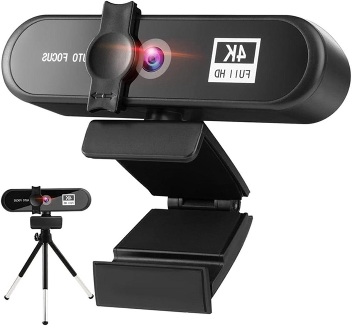Webcam - Conferentiecamera - Online vergaderen - Automatische focus - 2K resolutie - Zwart