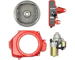 Elektrische Starterset - Motor Startkit - Gemakkelijk Starten - Roest- en Slijtvast - 12 Volt - Zilver Rood Zwart
