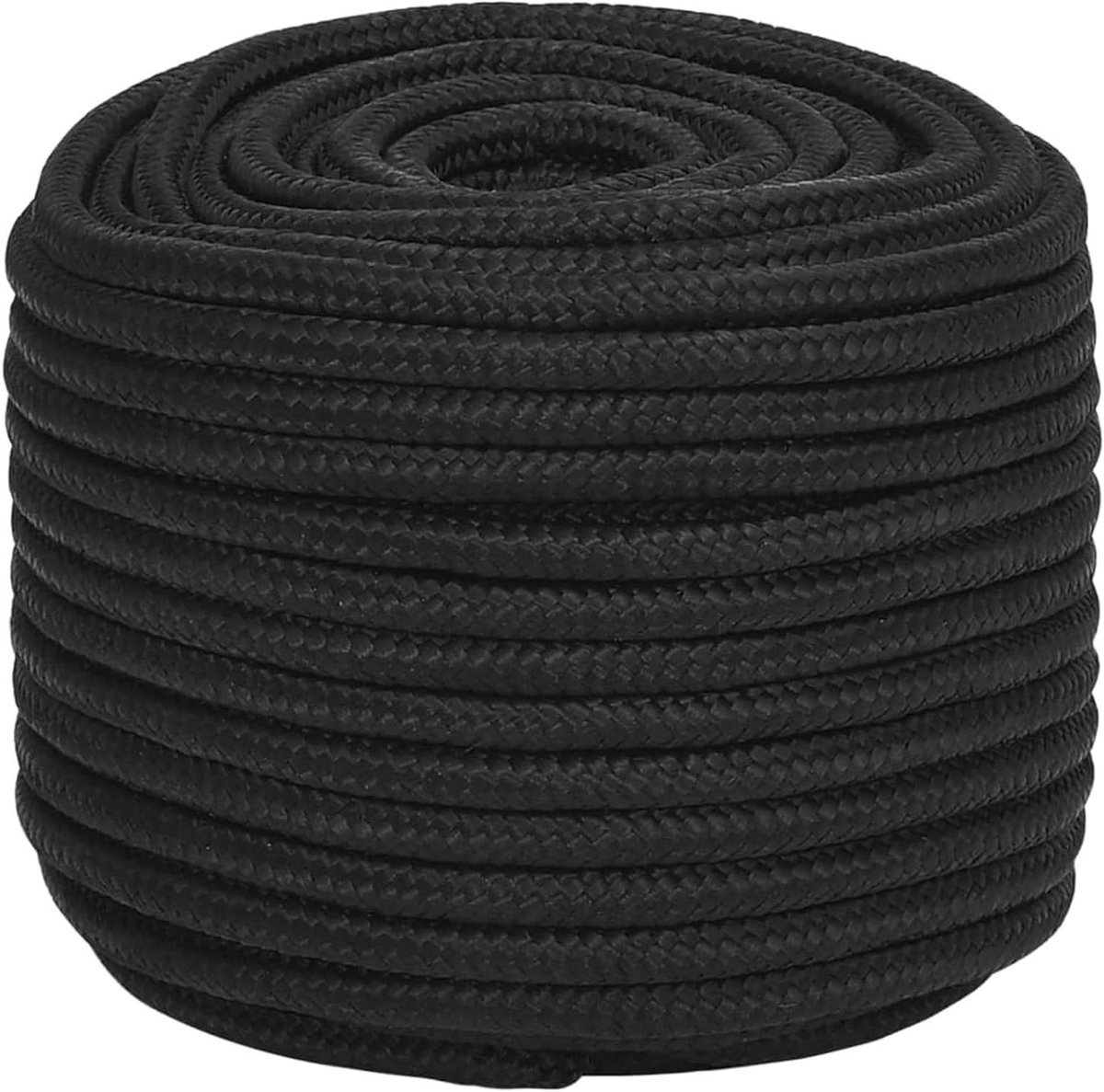 Bootstouw Polypropyleen - Vastzet Touw - Boot Bevestigen - Hoge Breukvastheid - 100 Meter - Zwart