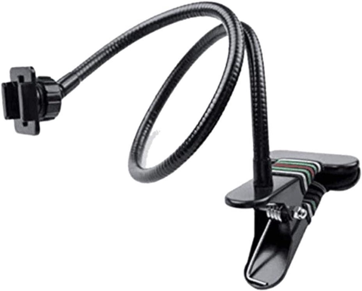 Webcam Standaard - Flexibele Arm - Videobellen - Verstelbare Klem - 64 cm - Zwart