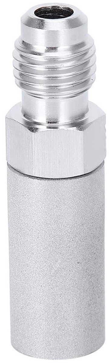 Dailygoods - Dailygoody - Diffusie Zuurstofsteen - Bierbrouwaccessoires - 316 Roestvrij Staal - Zilver - Carbonaatsteen - Thuisbrouwen - 1/4 Inch