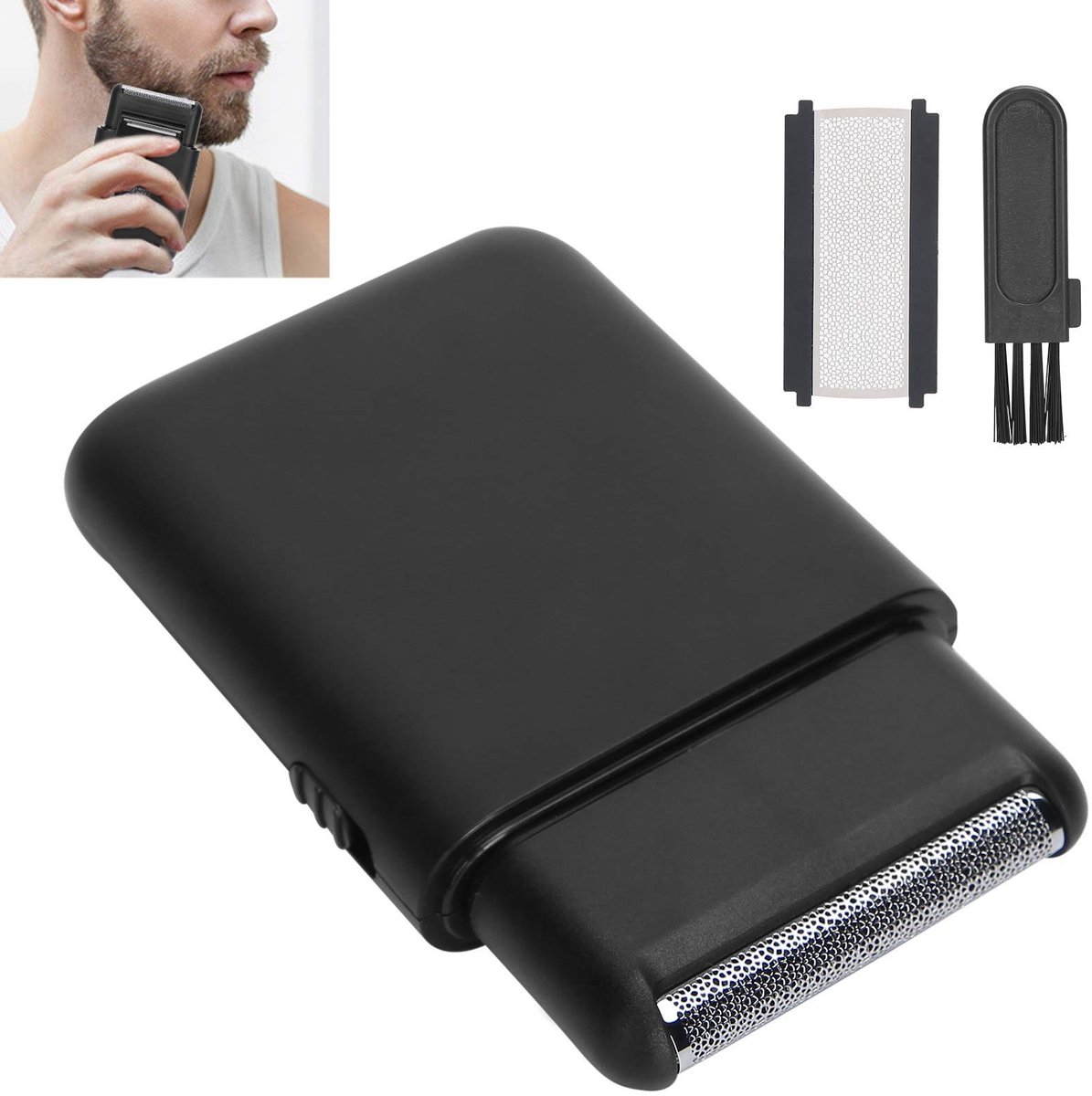 Dailygoods - Dailygoody - USB Opladen Elektrisch Scheermes - Draagbaar Scheerapparaat - Snelle Oplaadfunctie - Compact Ontwerp - Baard Trimmer - Ideaal voor Reizen