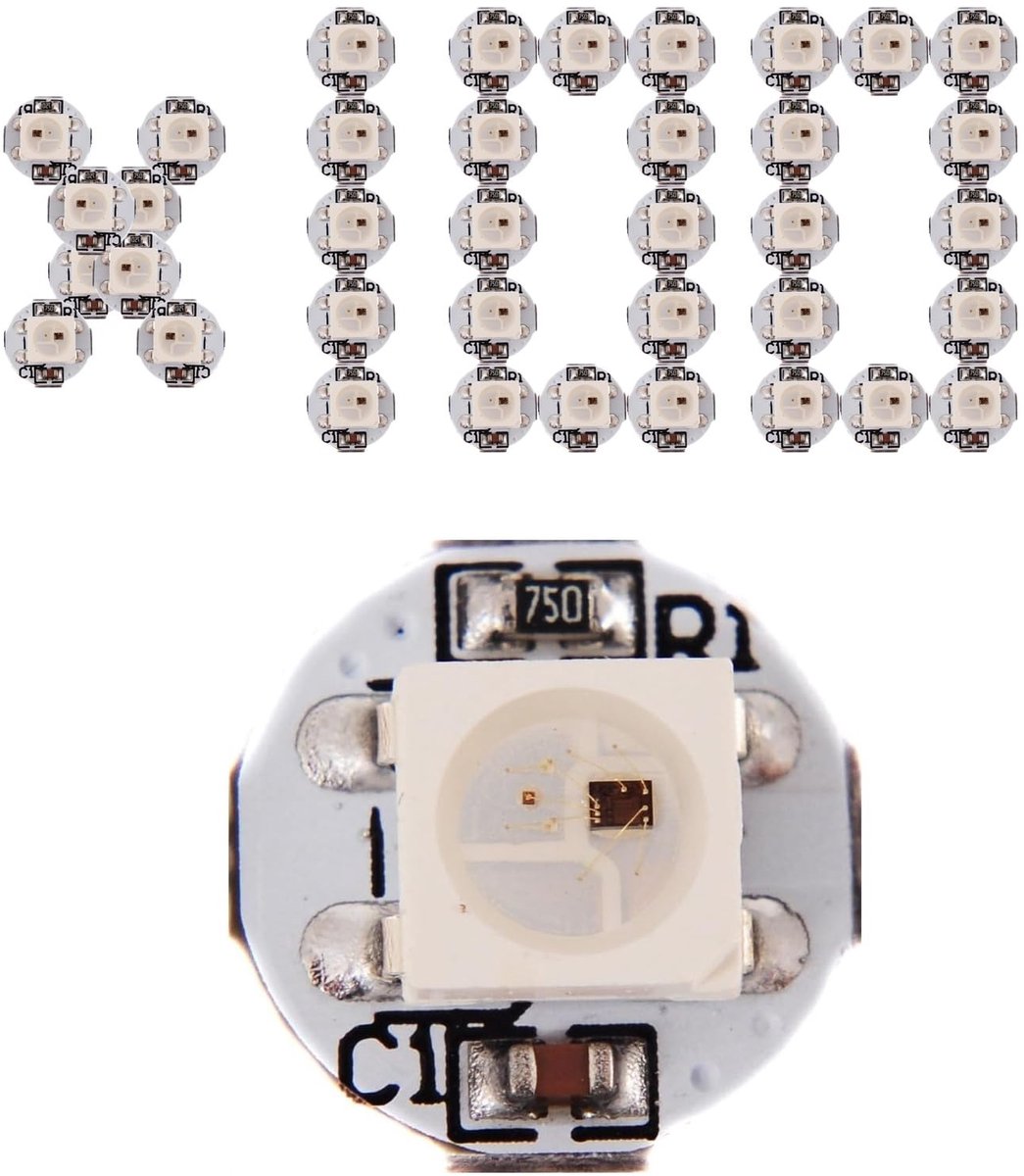 Dailygoods - WS2812B ECO RGB LED Strips met 100 Stuks SMD Chips