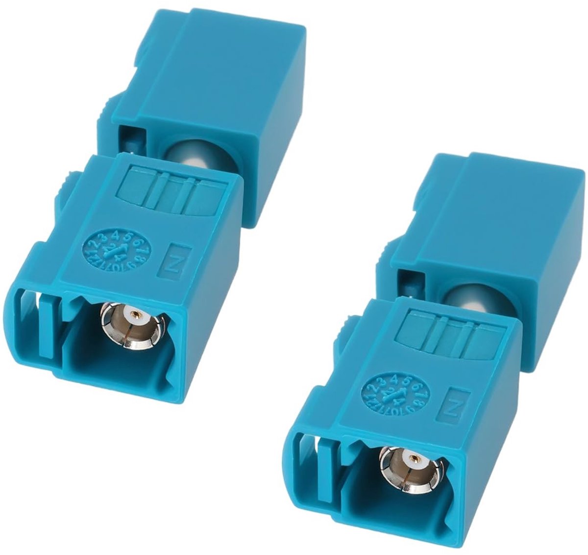 Dailygoods - 2 Stuks Fakra Z Vrouwelijke Adapter voor Automotivetoepassingen