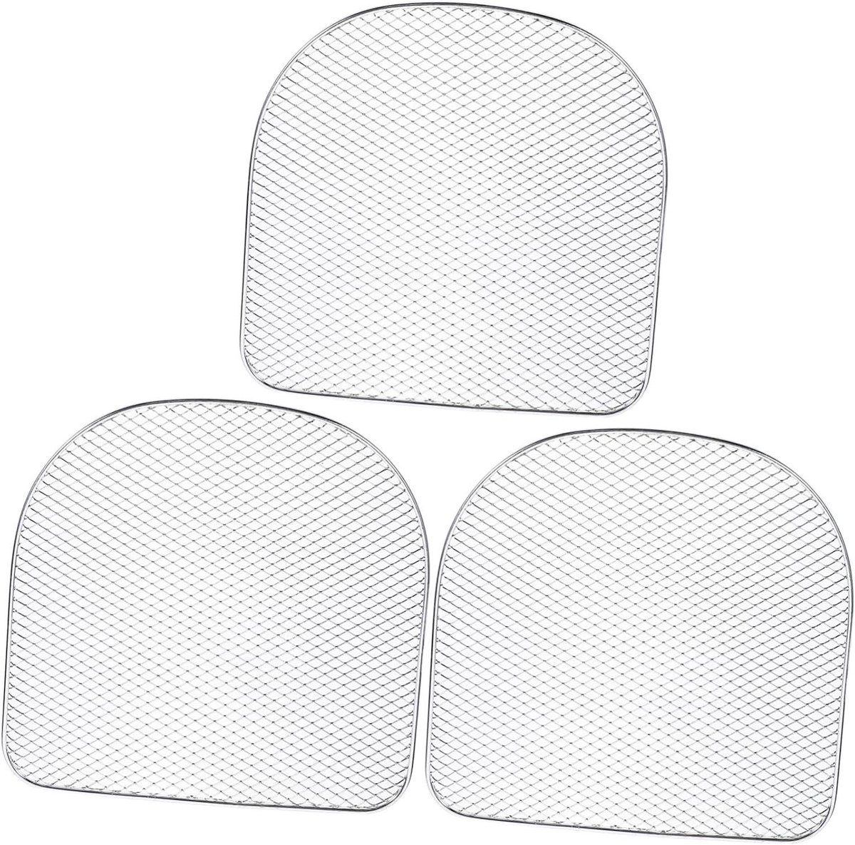 Grillrooster Set - Oven Accessoires - Voedsel Drogen - RVS Materiaal - 3 Stuks 26cm - Zilver