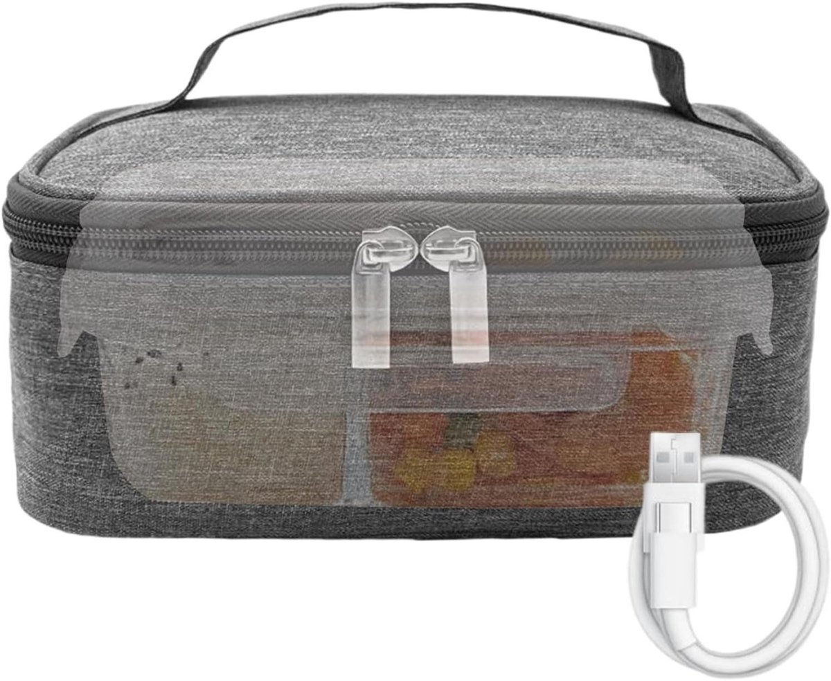 Lunchbox Opwarmer - Verwarmde Tas - Warme Maaltijden - 3 Temperatuurstanden - 21 cm - Enkel