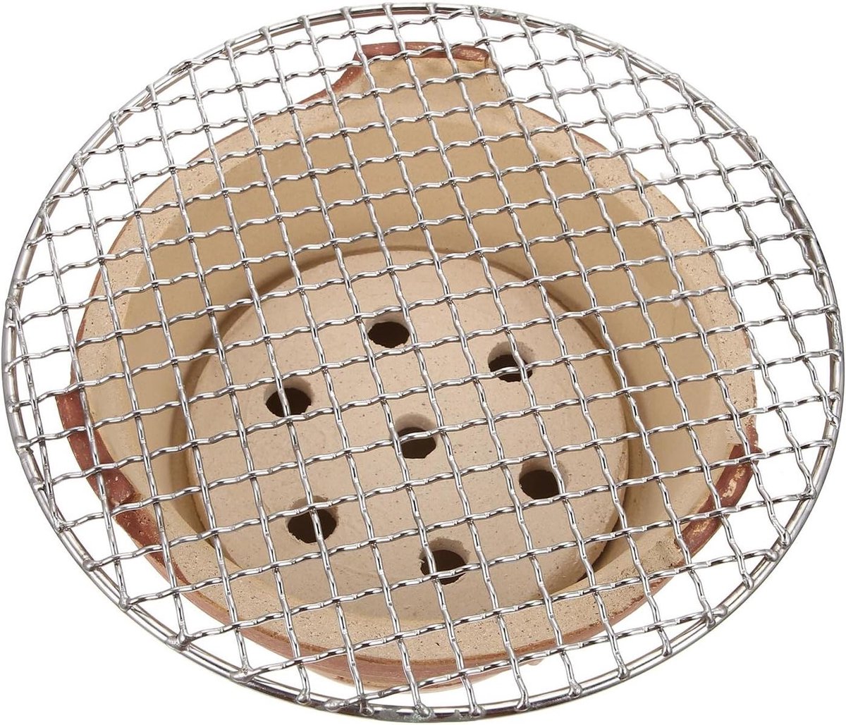 Mini Houtskoolgrill - Draagbare Oven - Buiten Koken - Roestbestendig Ontwerp - 18.5 x 18.5 x 12 cm - Willekeurig