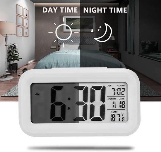 Children's Alarm Clock, Toddler Clock, Sleep Trainer, Growth Clock, Children's Clock for Bedroom, Alarm Clock with Lighting(Pink) — afbeelding 3