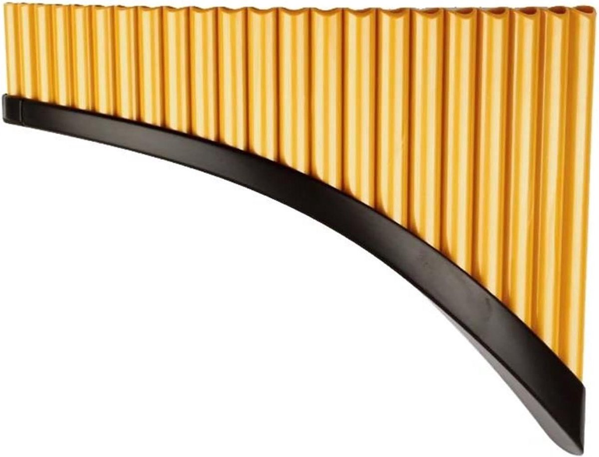 Panfluit - Muziekinstrument - Muziek Maken - 22 Pijpen - 23 x 32 cm - Goud