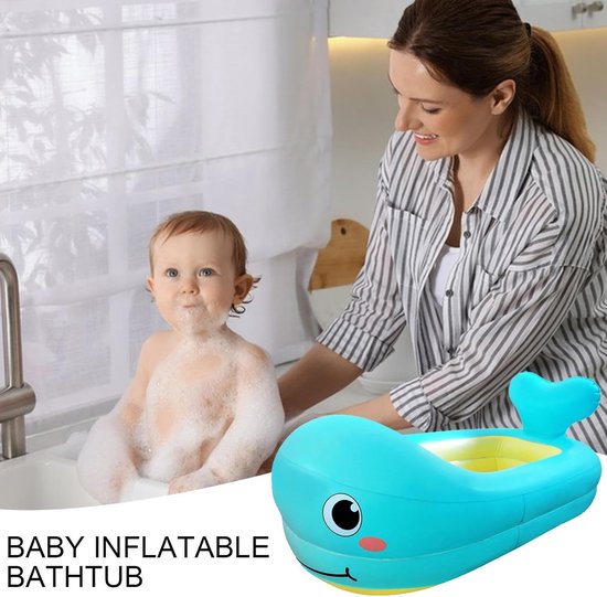 Kinderbad - Opblaasbadje - Waterspelen - Walvisvorm - 80 Cm - Veelkleurig — afbeelding 3
