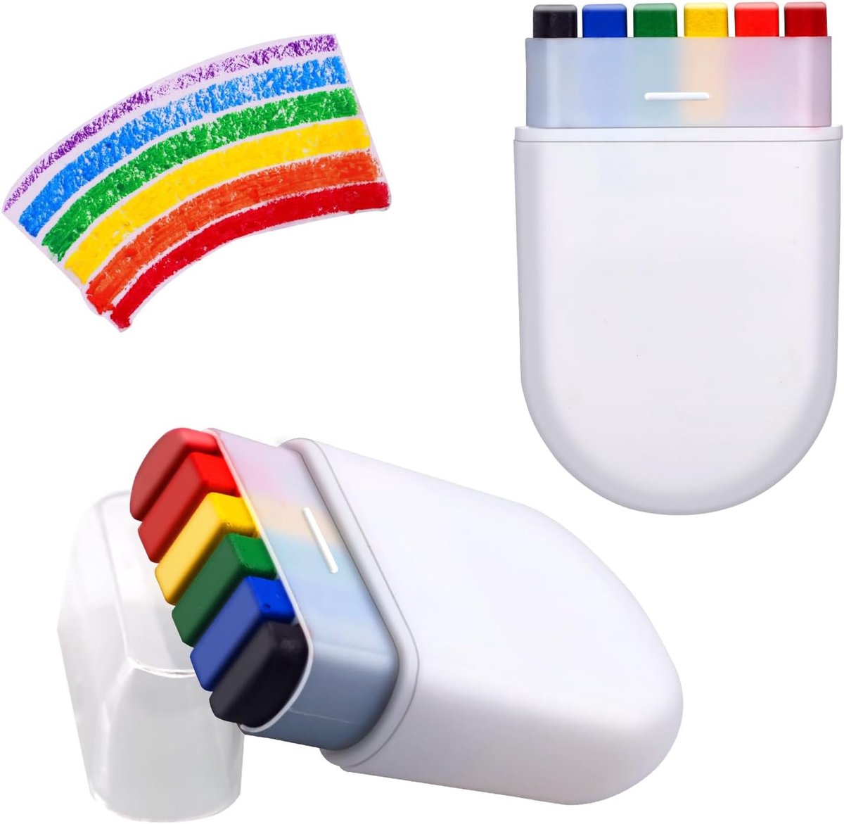 Daity 2 stuk – Regenboog gezichtsverf, Pride gezichtsverf, LGBT Pride vlag kleuren, gezichtsverfstick, homo/lesbische gezichtsverf, make-up, regenboog body markers, marsen, evenementen, festival, Gay Pride Day vieringen, feest