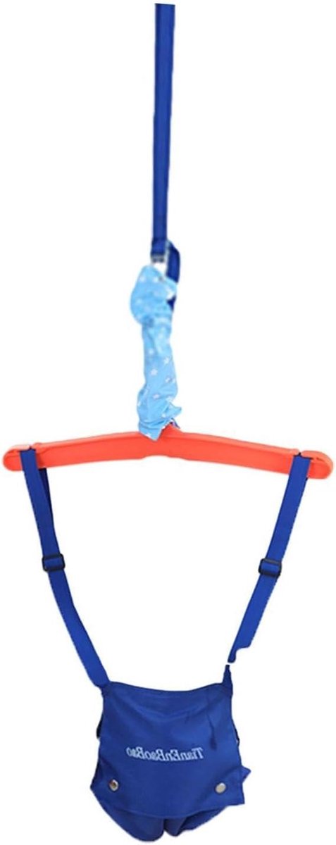 Hangmat standaard - Schommel frame - Baby entertainment - Verstelbare banden - 7874 inch hoogte - Blauw
