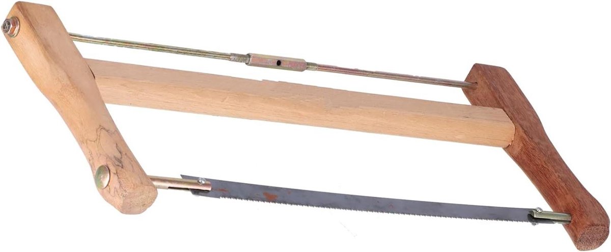 Handzaag Set - Houtzaag Gereedschap - Houtbewerking Hobby - Teakhouten Frame - 490mm - Natuurlijk