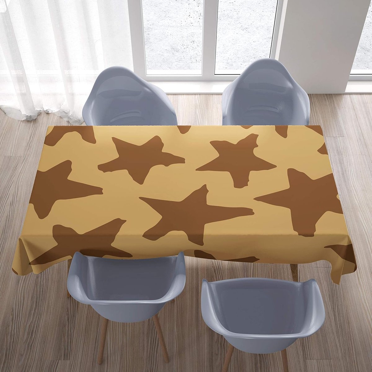 Tafelkleed - Beschermhoes - Eettafel Decoratie - Waterafstotend - 140x200 Cm - Bruin