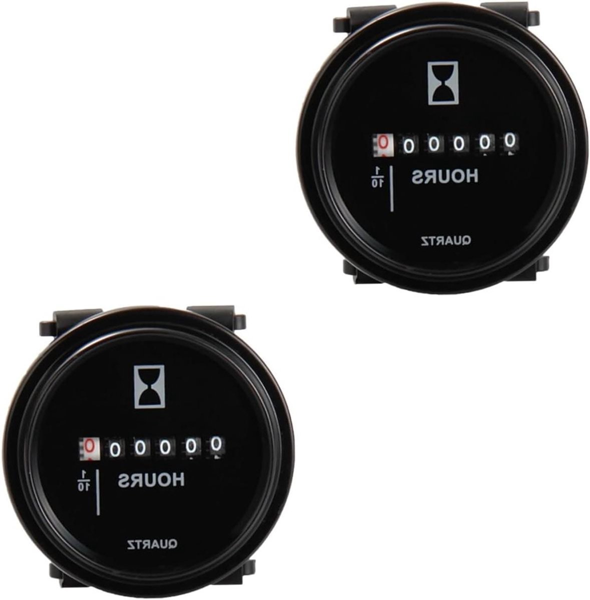 Digitale Urenteller - Motor Timer - Motor Activiteit - Reset Functie - 2 Stuks - Zwart