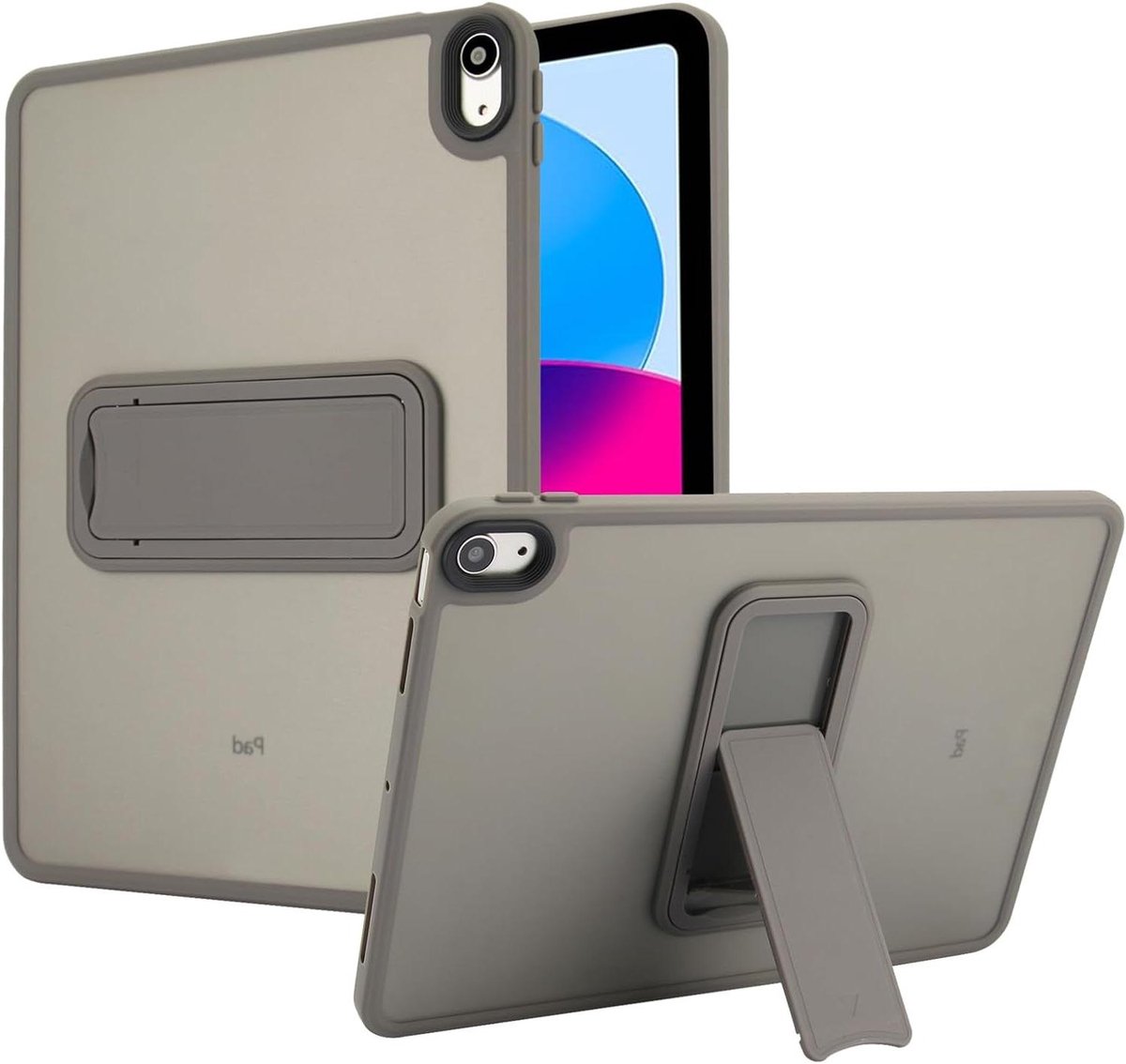 Tablethoes - Beschermhoes Tablet - Dagelijks Gebruik - Ingebouwde Standaard - 11 inch - Grijs
