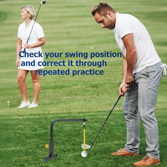 Générique In hoogte verstelbaar slaggereedschap, professioneel leren benadering bal - uitrusting voor hoogteuitlijning, golfaccessoires - voor golfers mannen spel golf tuin buiten van generique — afbeelding 3