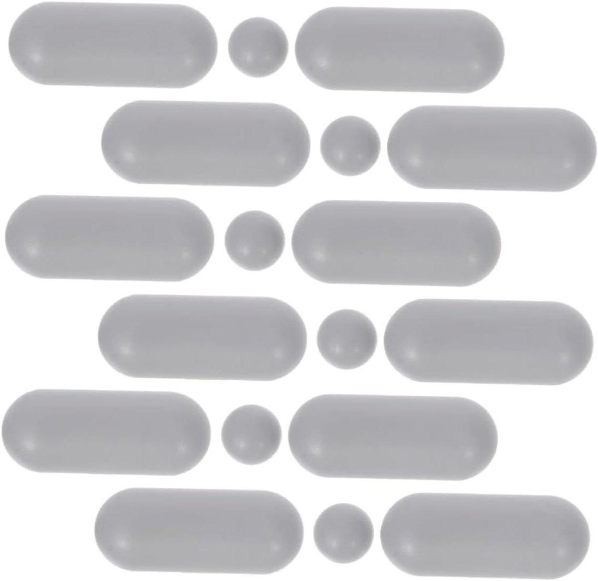 Toiletbril bumpers - Toiletzitting kussens - Comfortabel zitten - Antislip ontwerp - 18 stuks - Grijs