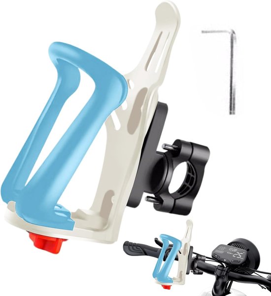 Fleshouder Fiets - Drinkfleshouder Universeel - Onderweg Dranken Meenemen - Draaibare Stuurbevestiging - 20-35 mm Frame - Blauw — afbeelding 5