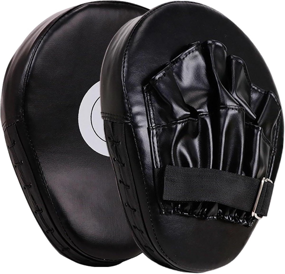Bokshandschoenen Paar - Trainingspads Boksen - Sport Training - Schokabsorberende Vulling - Verstelbaar - Zwart