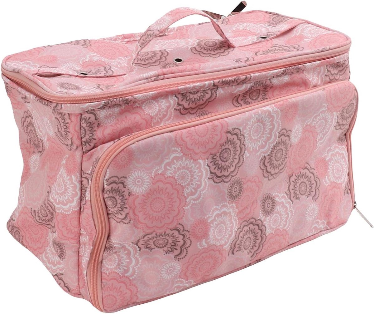 Breitas - Garen Tas - Hobby Opslag - Multifunctionele Zakken - 40x22x21cm - Roze