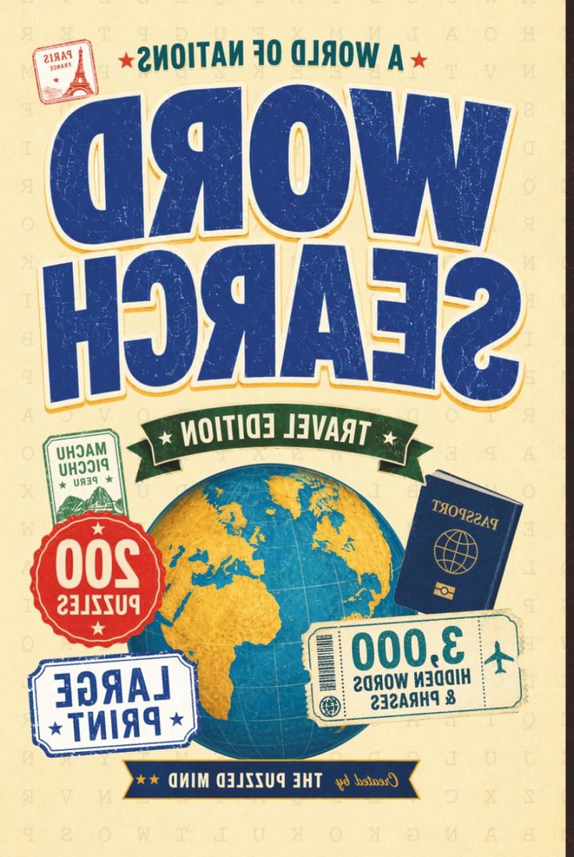 Woordzoekboek - Puzzelboek Reiseditie - Ontspannende Uitdaging - 200 Landen Puzzels - Compact Formaat - Meerkleurig