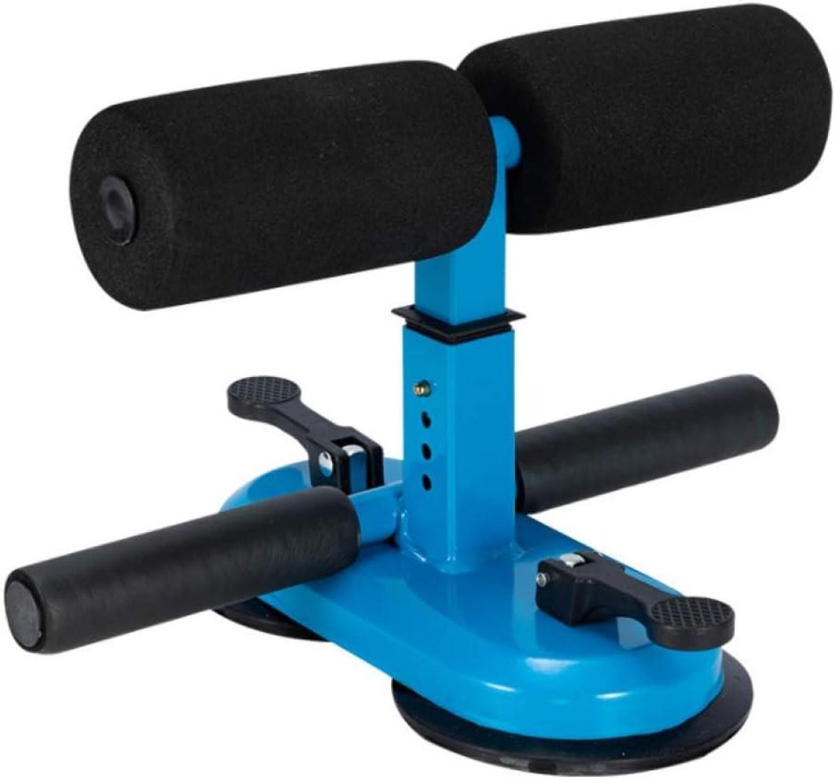 Zit-up Bar - Fitness Hulpmiddel - Kracht Training - Dubbele Zuignap - 4 Hoogte Instellingen - Zwart