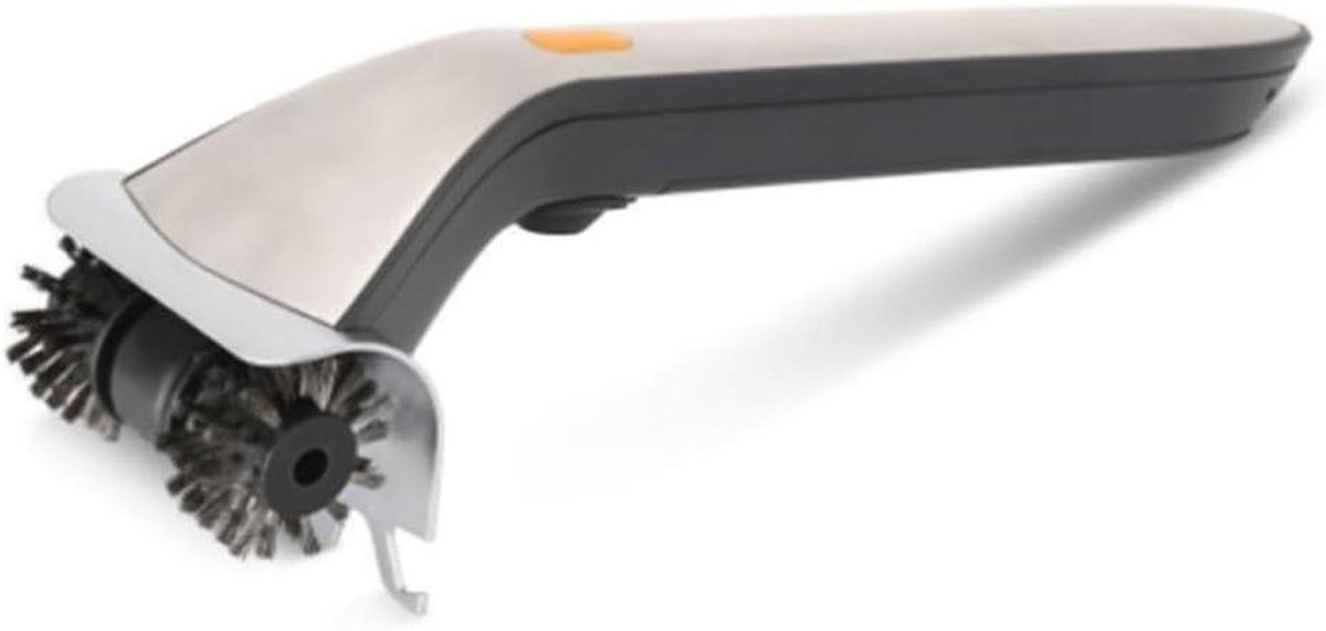 Elektrische Grillborstel - Stoomreiniger Barbecue - Grill Reinigen - Efficiënte Stoomkracht - 42 cm Pakket - Zilver Zwart
