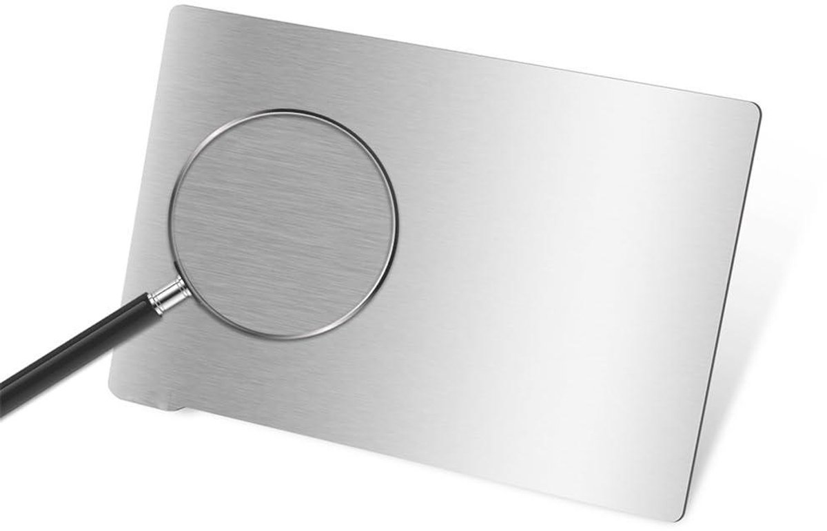 Verenstaal Plaat - Flexibel Printoppervlak - 3D Printen - Corrosiebestendig - 135x80mm - Zilver