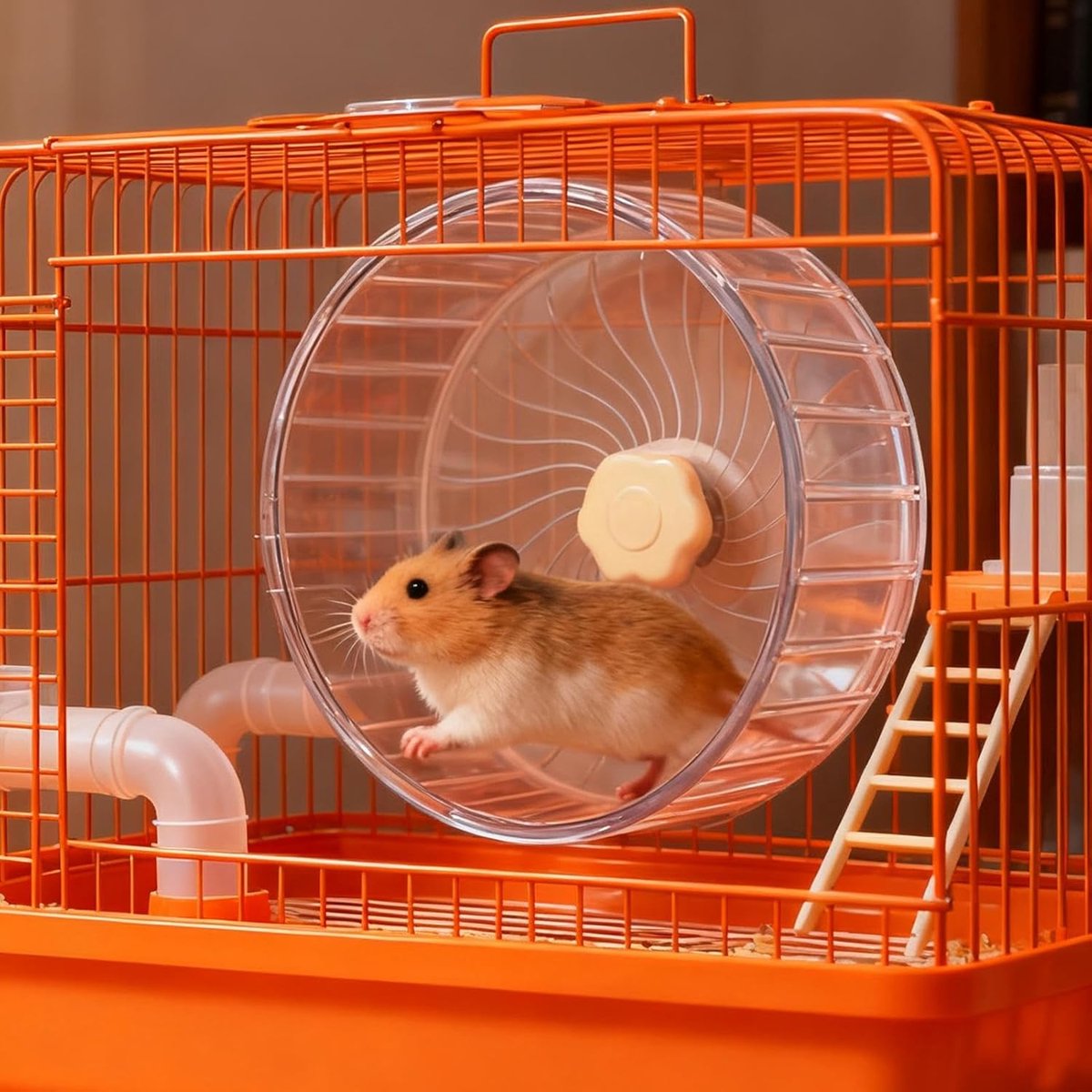 Hamsterrad Compact, Stordy, premium stil en stil, met dubbele lagerkooi, fitness, kleine huisdieren, Syrische muizen, multifunctioneel, voor binnen en buiten