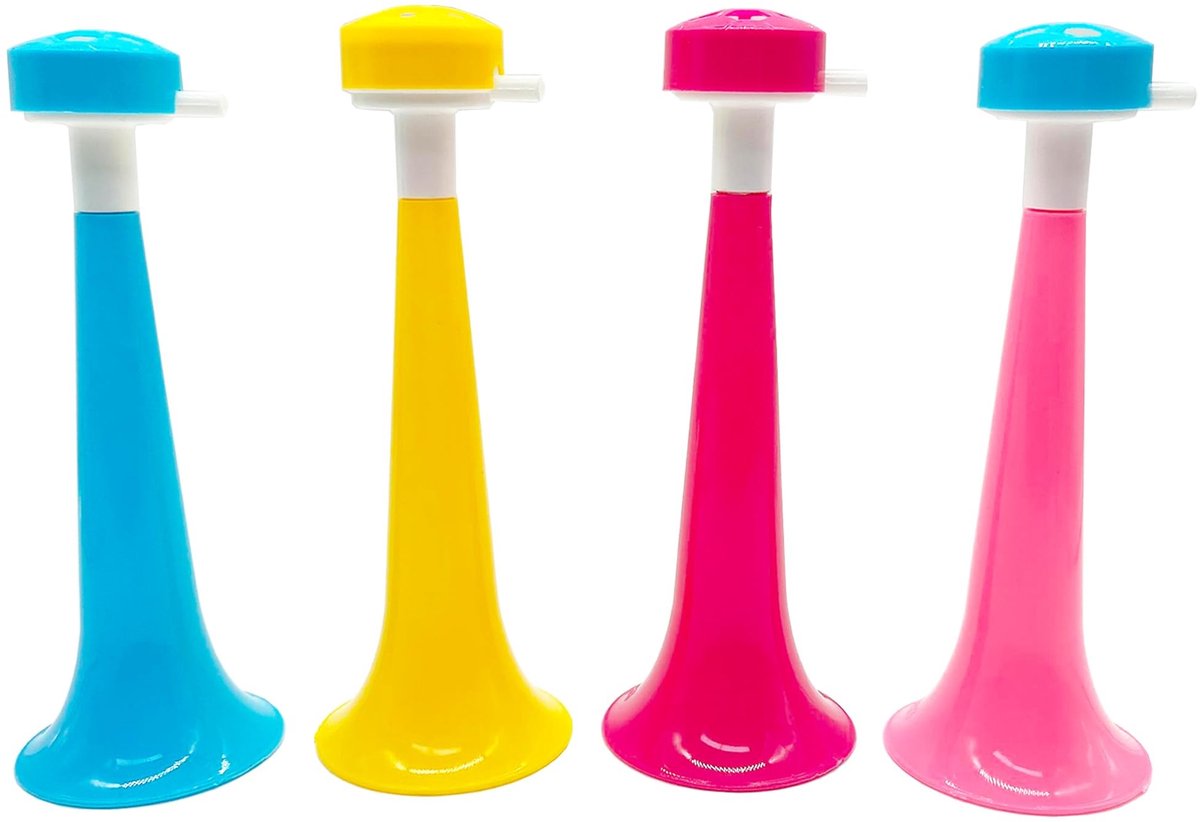 Dailygoods - Dailygoody - Vuvuzela - Luide Klank - Perfect voor Feestjes - Willekeurige Kleur - Sportevenementen - Cheerleadding Trompet - Toeschouwers