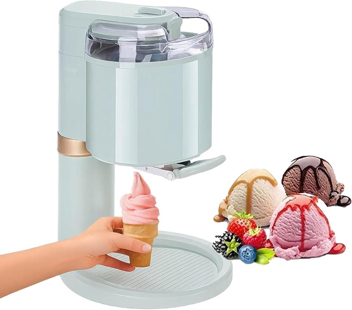 Dessertmaker - IJsmachine - Thuis Desserts Maken - Snel Resultaat - 1 Liter - Groen