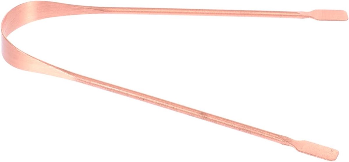 Tongschraper - Orale reiniger - Mondgezondheid verbeteren - Koperen materiaal - 125 cm - Goud