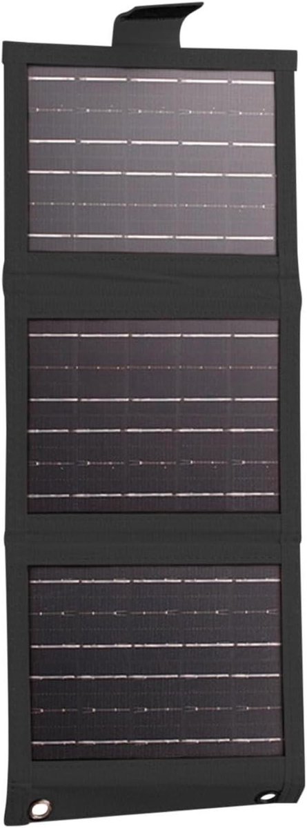 Zonnepaneel Telefoonoplader - Draagbare Lader - Buiten Opladen - Opvouwbaar Ontwerp - 10W Vermogen - Zwart