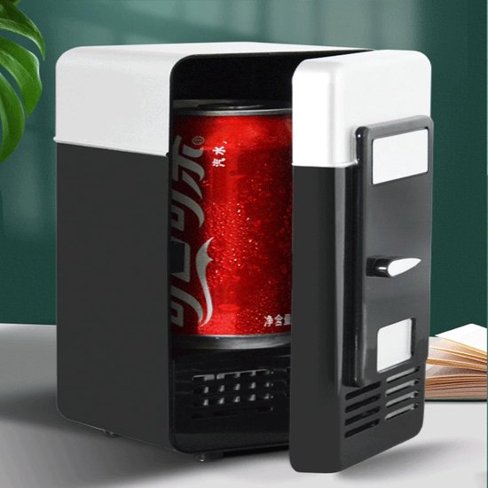 USB Koelkast Mini - Student Koelbox - Drank Koelen - Dubbel Gebruik Auto Huis - 23 x 13 x 16cm — afbeelding 2