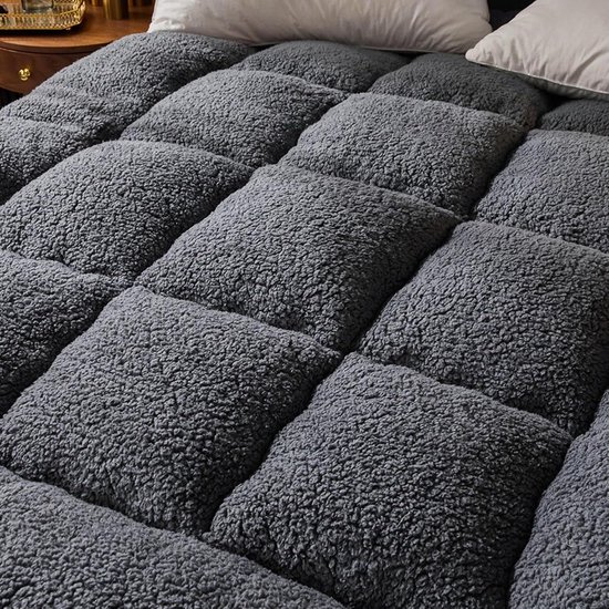 Japanse Futon Matras Topper - Vloermatras Tatami - Comfortabel Slapen - Opvouwbaar en Draagbaar - 180x200cm - Bruin — afbeelding 2
