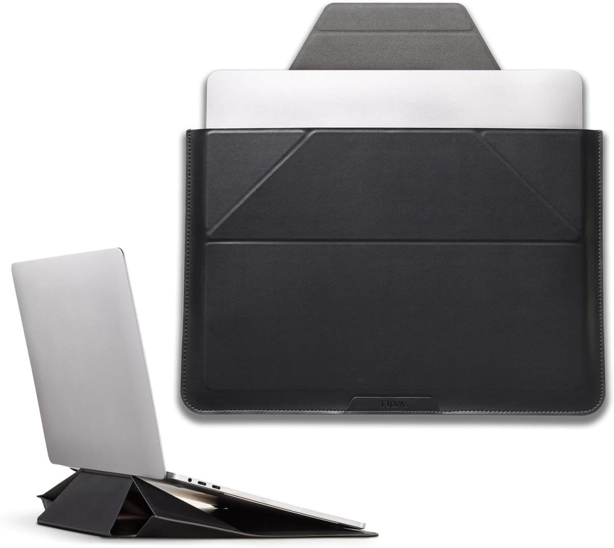 Laptop Tas - Hoes Stand - Mobiel Werken - Verstelbare Hoeken - 34 cm - Zwart