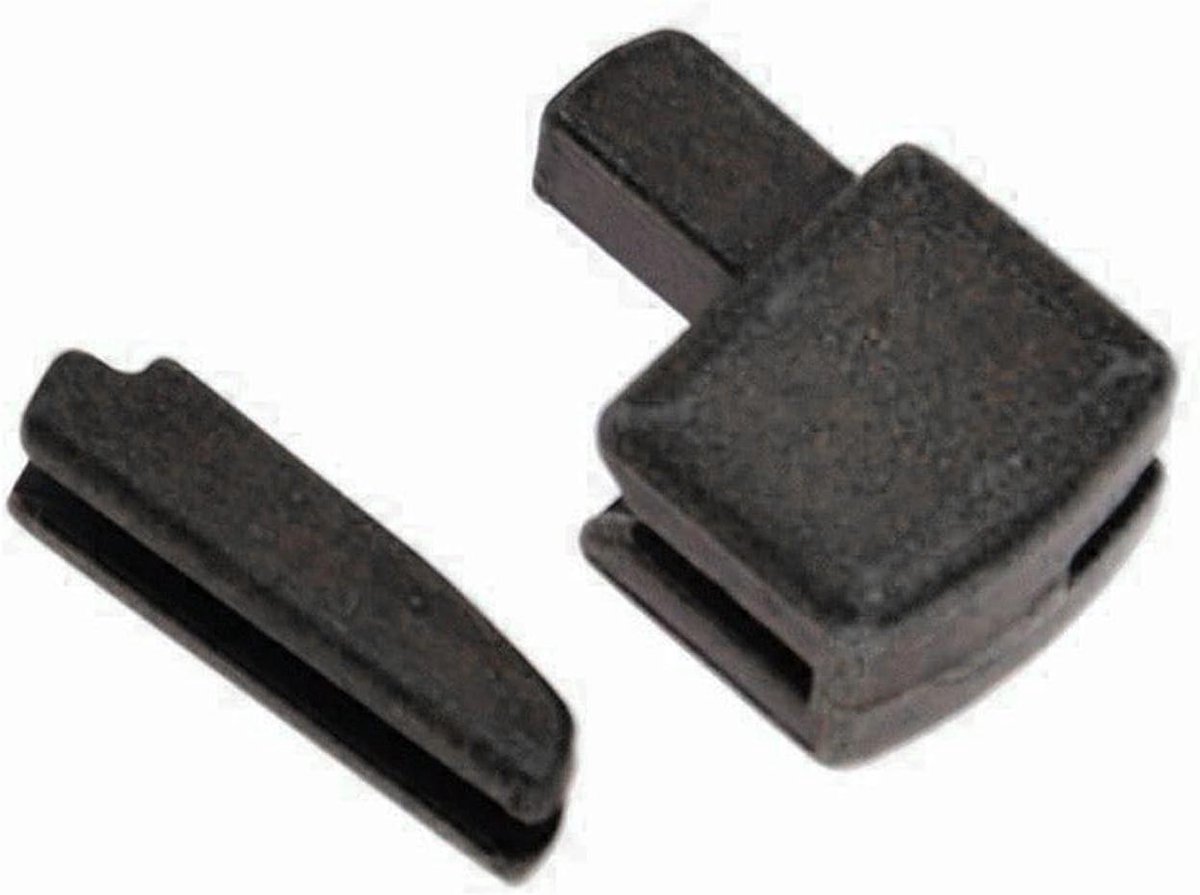 Rits Reparatie Set - Rits Accessoires - Kleding Maken - Metalen Stopper - 5 Sets - Zwart