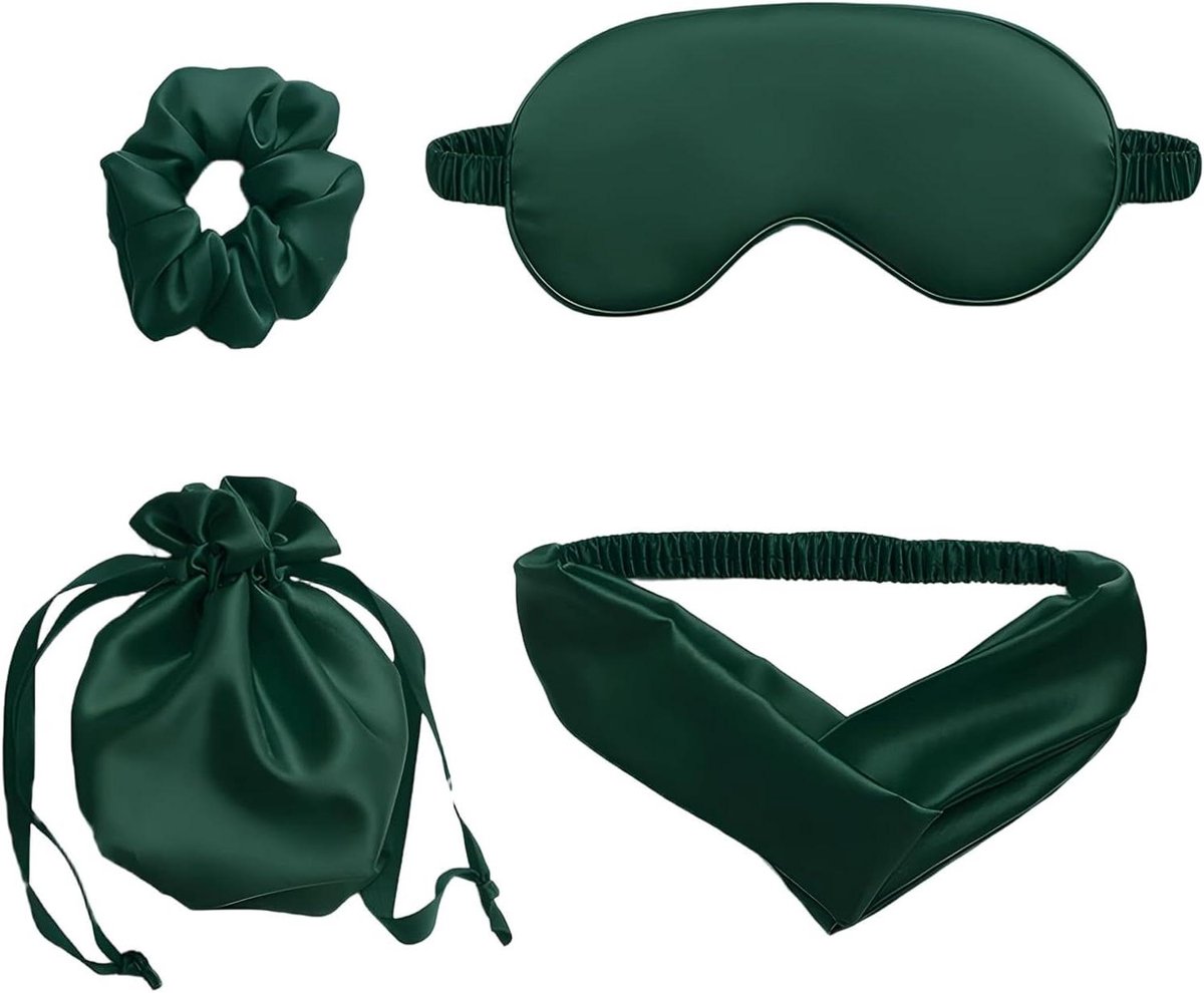 Slaapmasker Set - Oogmasker Set - Betere Nachtrust - Inclusief Haaraccessoires - 20.5x9.5 cm - Meerdere Kleuren