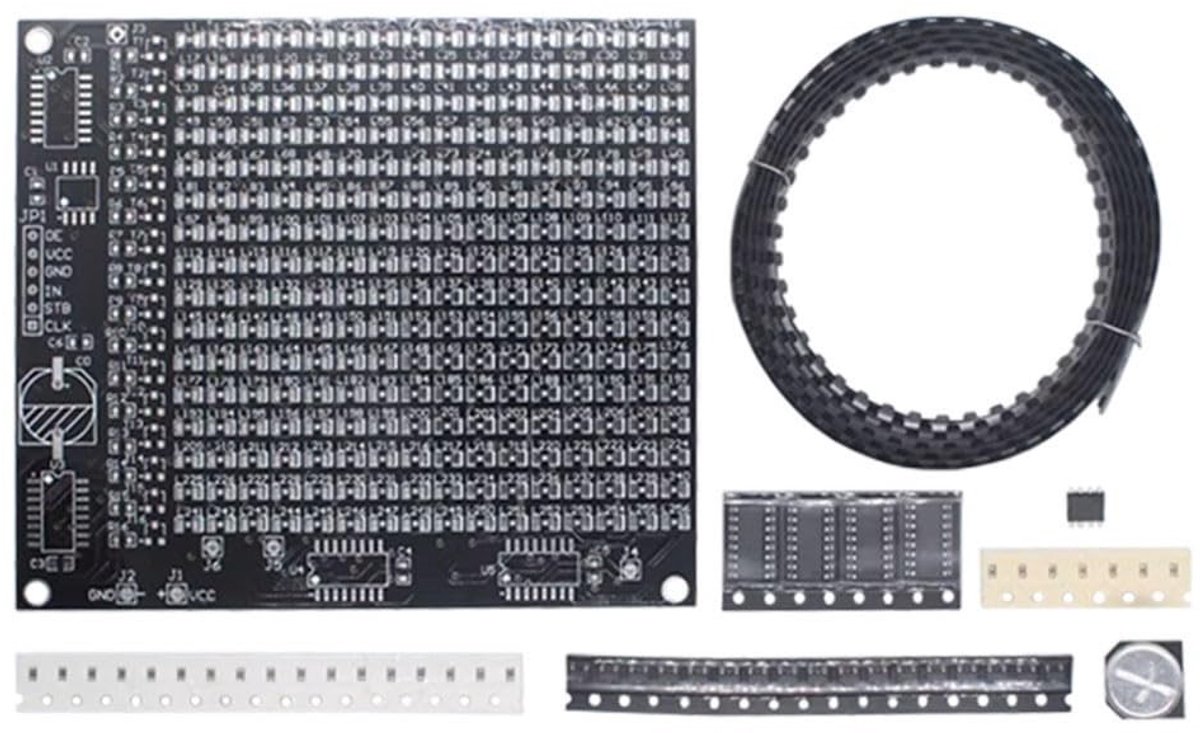 Dailygoods - Soldeer Oefening Bord Kit met 256 LED Componenten