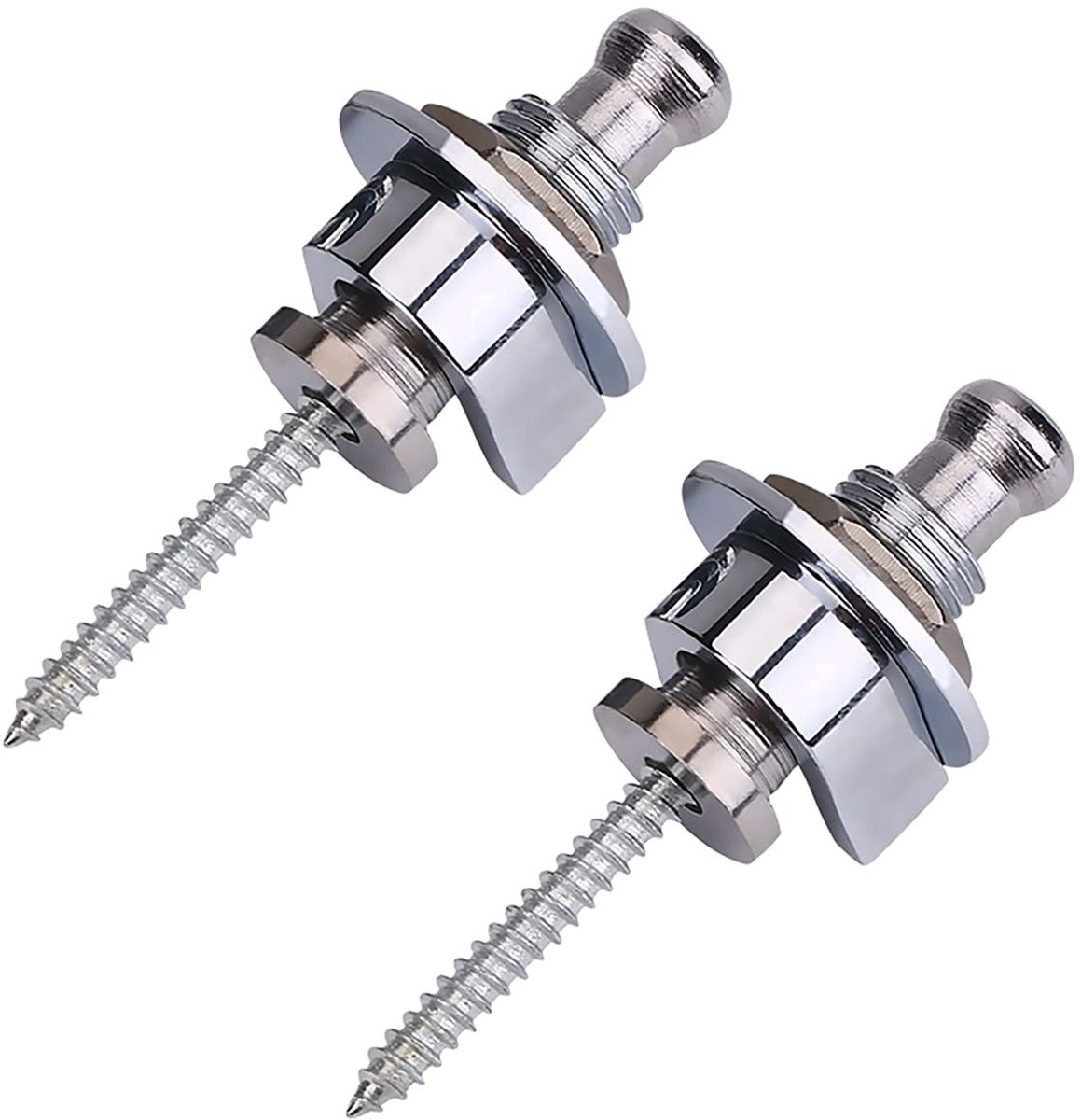 Dailygoods - Set van 2 Gitaarband Lock Metalen Knoppen
