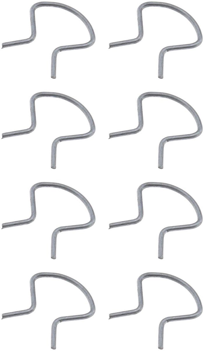 Dailygoods - Set van 8 Metalen Clips voor Raamgrepen